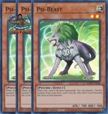 Yugioh! 3x Psi-Beast MAZE-EN040 Super Rare 1st Ed NM