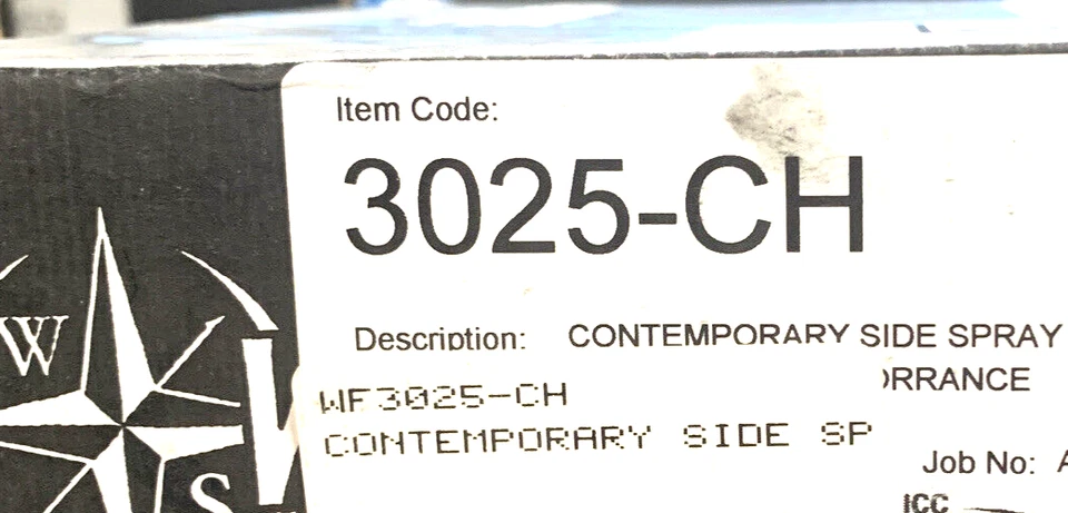 Spray lateral contemporáneo Waterstone 3025-CH en cromo Foto 2 de 4