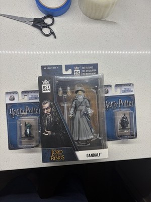 Lord of the Rings Gandalf BST AXN Action Figure LOTR Wizard Staff Sword NIB