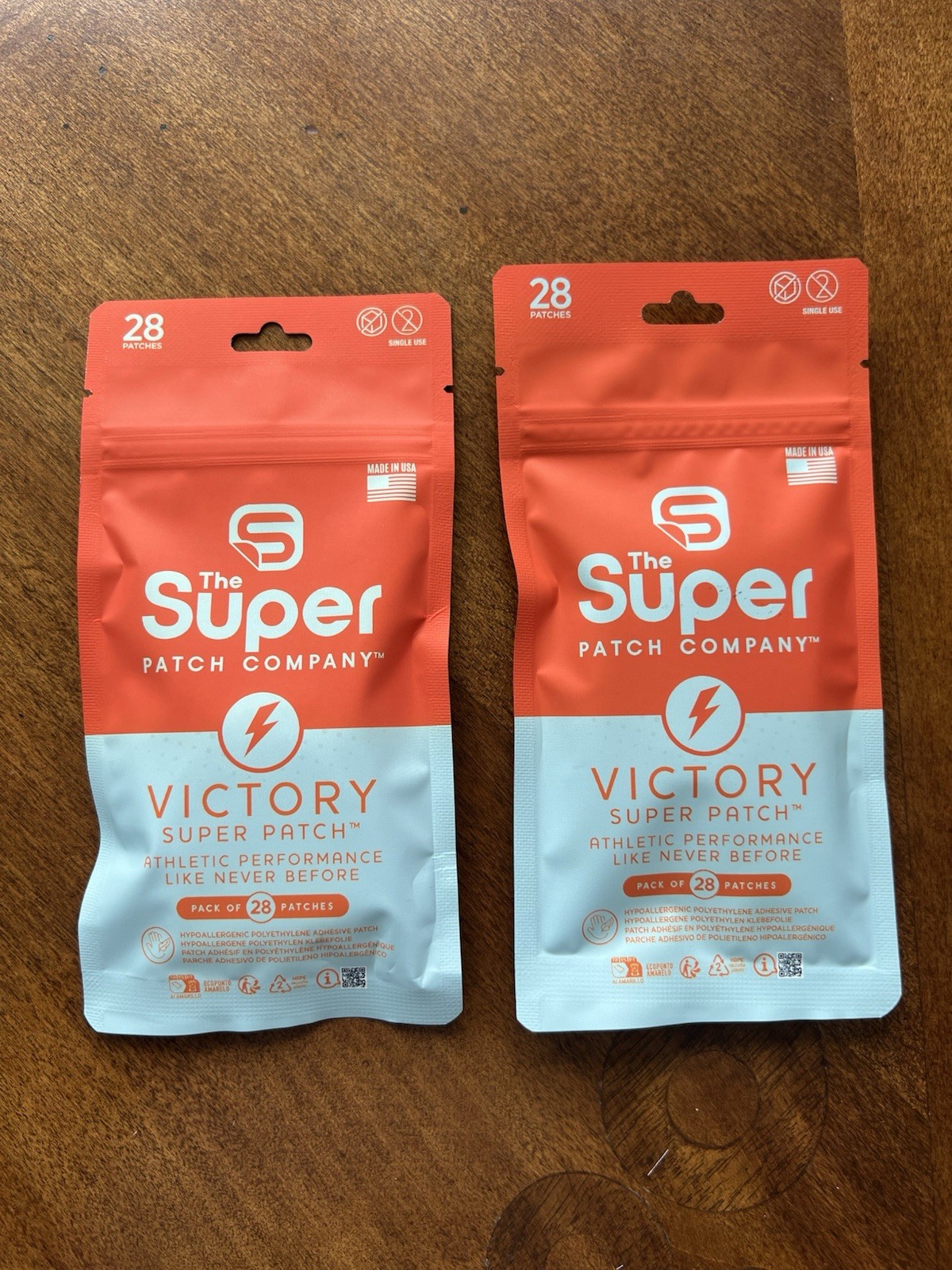 The Super Patch : VICTORY - 2 Packs of 28 Patches-Unleash your inner athlete