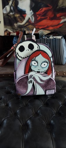 Loungefly Disney Nightmare Before Christmas Glow in the Dark Jack, Sally & Zero
