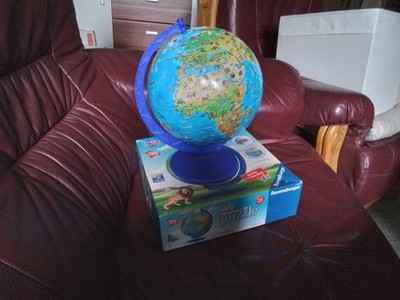 Ravensburger 3D Puzzle Ball Globus mit Tiere 180 Teile ab 7 Jahre