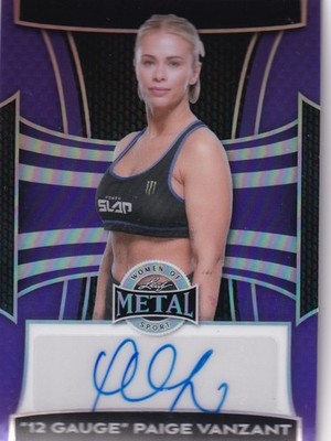2025 Leaf Metal ''12 Gauge'' Paige Vanzant 5/6 Autograph Auto #BA-PVZ