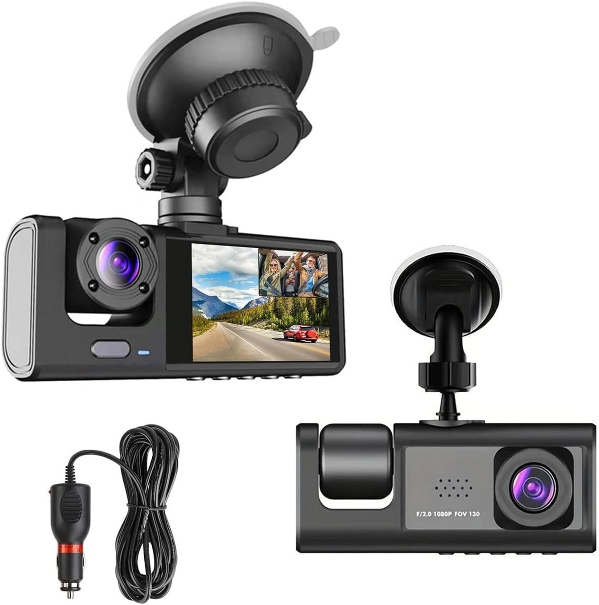 Dual Dash Camera for Car Front and Inside Dash Cam Car Security Video  Recorder w | eBay