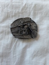 Siskiyou '86 Live To Ride, Ride To Live Skull Motorcycle Belt Buckle