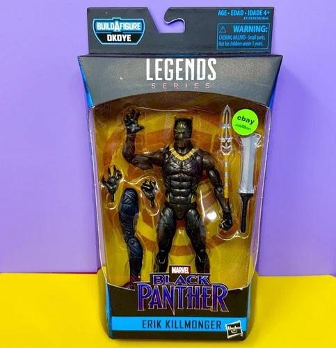 Erik Killmonger Black Panther Marvel Legends Okoye BAF 6" Build A Figure New