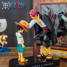 Statua One Piece Shanks il Rosso e Luffy Bambino 18cm Anime Figure Manga