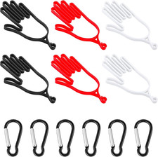 6 Pcs Golf Gloves Holder with 6 Metal Hanging Hooks Golf Gloves Stretcher Suppor