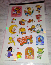 Rainbow Brite Stickers Sheet Prismatic SandyLion Hallmark Scrapbooking