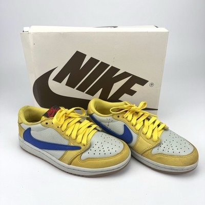 Travis Scott x Air Jordan 1 Low OG ''Canary'' Elkins Woman's 5 - DZ4137-700 W/ Box