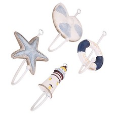  4 Pcs Kitchen Towel Hooks Wall Hangers for Clothes Hanging Heavy Duty