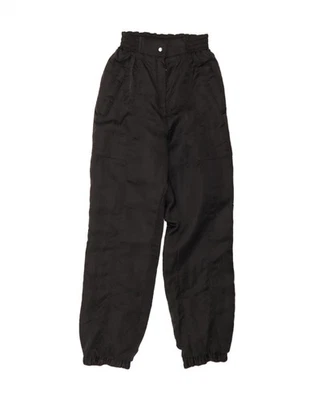 VINTAGE Womens Joggers Casual Trousers W24 L30 Black CT01 - Image 1 of 2
