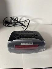 Hamilton Beach Large Display Alarm Clock Radio w/Battery Backup Fully Tested