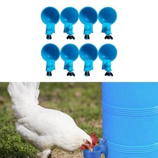 8 pièces tasses d'eau de poulet abreuvoirs de poulet tasses pour poussin de