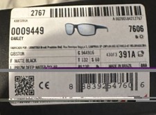 Oakley Gibston 9449-1660 Sunglasses Matte Black Prizm Deep Water Polar