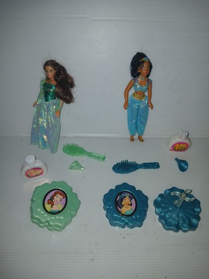#ad 1994 Disney Princess Perfume Dolls Accessories amp; Other 90s Mini Dolls Lot 2 $14.39