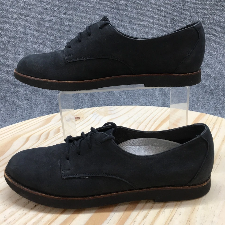Rockport Shoes Womens 8 Narrow Oxford Black Leather Lace Up Casual Comfort Low - Image 3 of 4