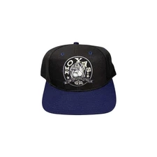 Vtg Rare NCAA Georgetown Hoyas Wool Drew Pearson Plain Logo Two Tone Snapback 