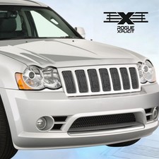 Fits Jeep Grand Cherokee 2006-08 Overlandsrt8 Upper Vertical Bilet Grill Grille