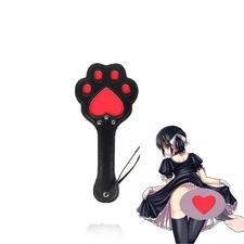 Sex Paddle with Heart Shaped Cats Paw Couples Spanking Paddle for SM Games Ad...