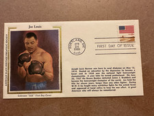 1981 Joe Louis 1st Day of Issue Silk First Day Cover Envelope Post Marked 4/24