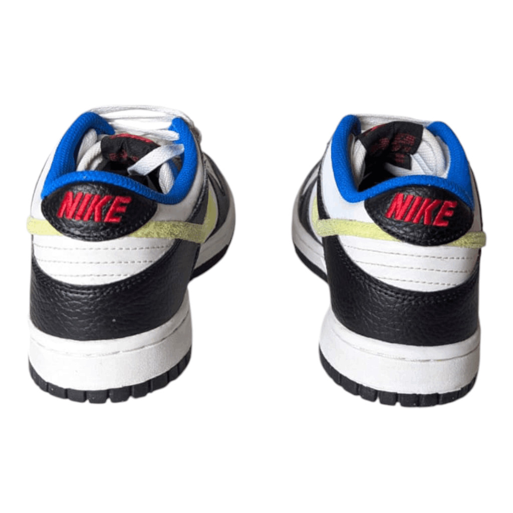 NIKE Dunk Low "Signal Blue Lemon Twist" Sneakers Size 6Y/W7.5 image 5