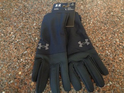 Under Armour UA Storm Fleece Gloves Men's Large Black Tech Friendly Warm NWT New