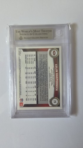 2011 topps chrome Xfractors #25 Colin Kaepernick - Picture 2 of 4