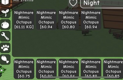 Cheap! 1 Huge Nightmare Mimic Octopus 60-61 Kg 15 Sec With Toy. 9 Available