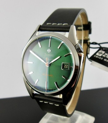 Zodiac Dress Olympos Automatic Leather Watch ZO9714