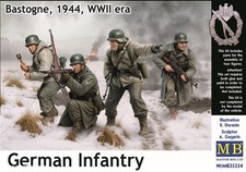 Masterbox 35254 1:35th scale German Infantry Bastogne, 1944, WWII era