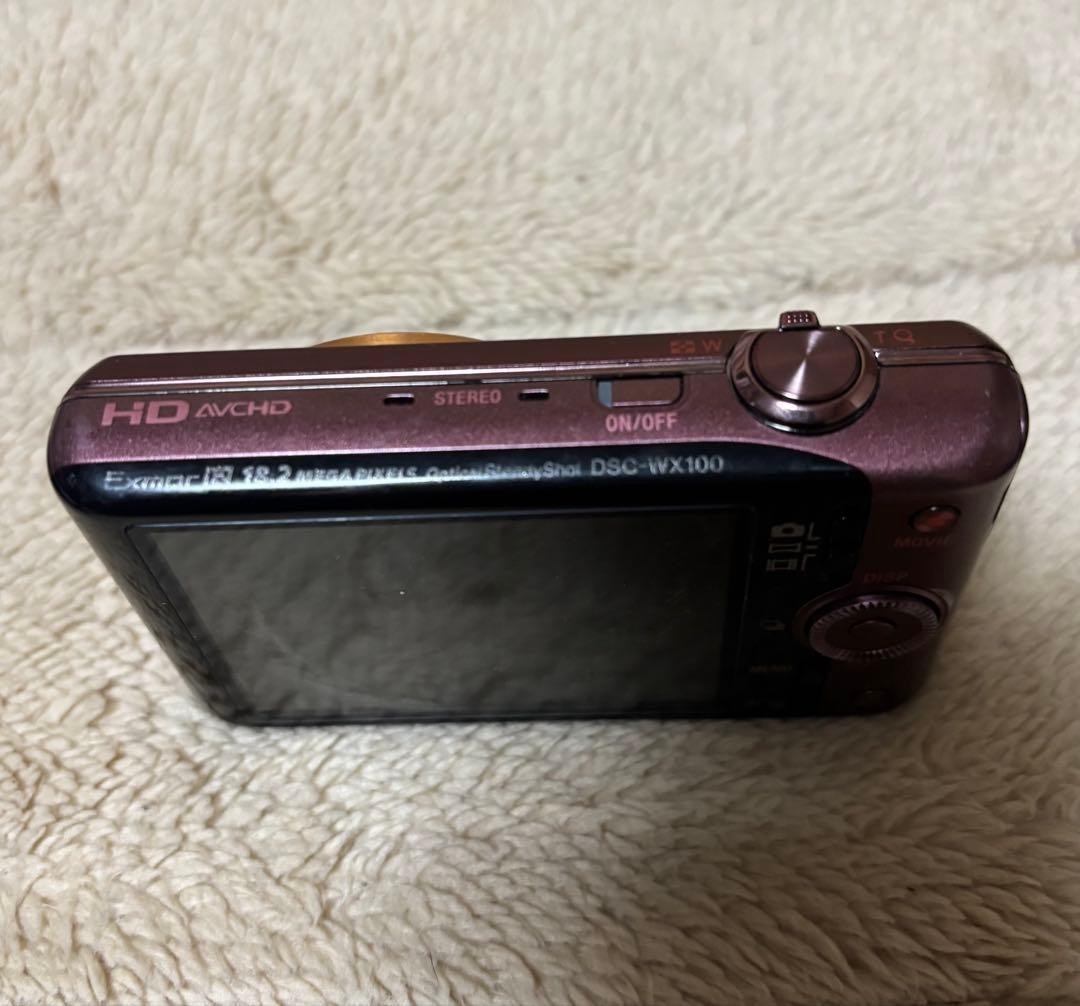 Sony Cyber Shot DSC-WX100 Brown Digital Camera 18.2MP 10x Zoom