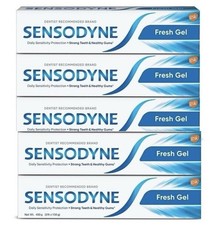 Sensodyne Toothpaste Fresh Gel for daily sensitivity protection 150 gm x 5