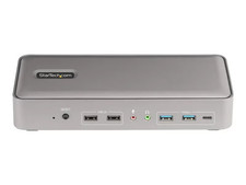 StarTech.com Dual-Laptop USB-C KVM Docking Station, Dual Monitor 4K 60Hz