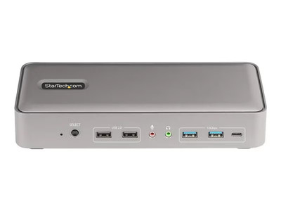 StarTech.com Dual-Laptop USB-C KVM Docking Station, Dual Monitor 4K 60Hz
