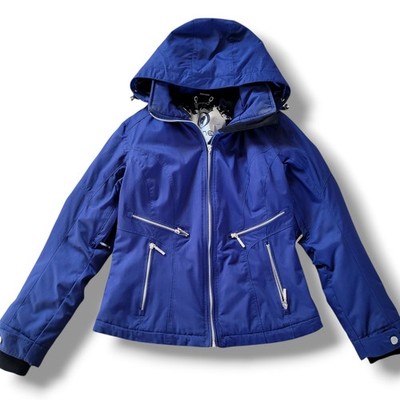 Obermeyer Blue Kristina Ski Snowboard Snow Winter Jacket Detachable Hood Size 8