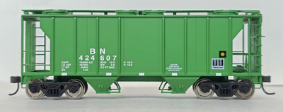 #ad #ad Atlas HO PS 2 Covered Hopper Burlington Northern BN 424607 NOS Metal Wheels $22.95