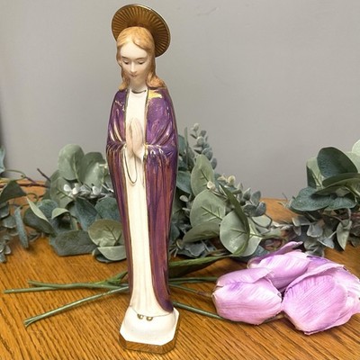 Vintage Virgin Mary Madonna 11.5   Figurine Holy Mother Saint Religious Easter