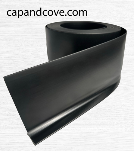100mm Black PVC Sit On Skirting 10m Roll + 500ml Contact Adhesive - Picture 1 of 10
