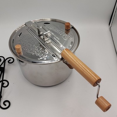 Stainless steel Whirley-Pop stovetop popcorn popper new no box never used
