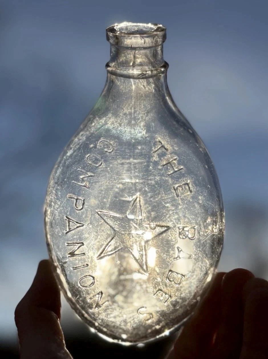 ERROR - “BABES COMPANION” BABY BOTTLE - Antique Embossed Victorian Baby food