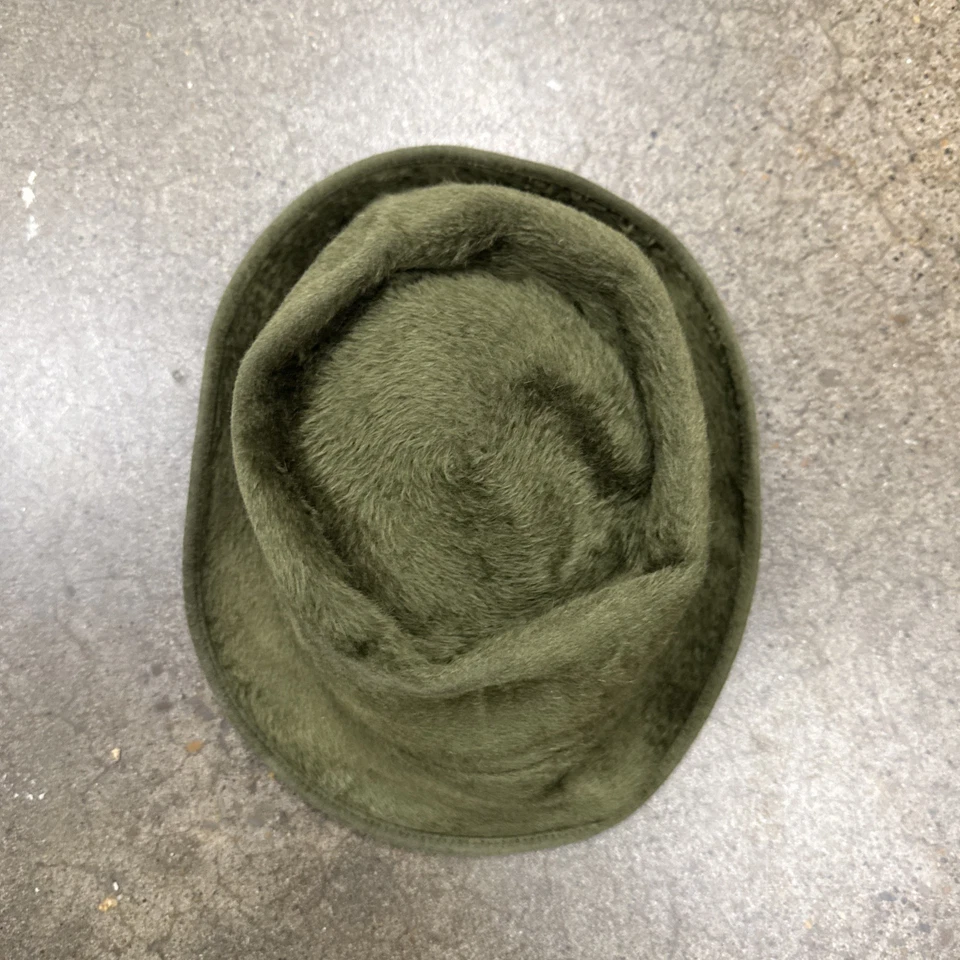 DE COLECCIÓN RARO Borsalino Fedora Sombrero Piel 6-3/4 Italia Años 50 60 Etiquetas Originales Tarjeta de Propietario Foto 2 de 4