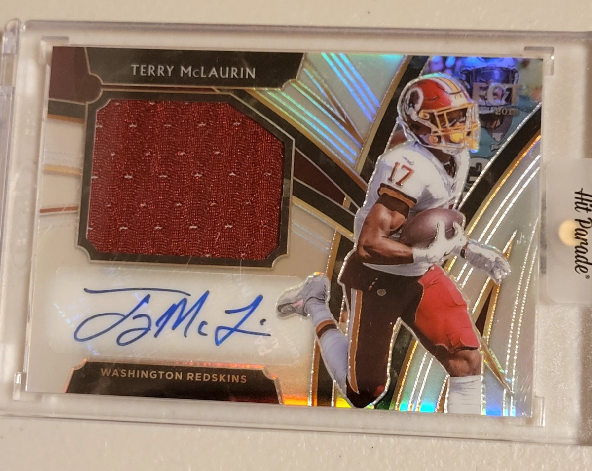 Terry McLaurin Panini Select Jumbo Rookie Signature Swatch Prizm #JMTM Base