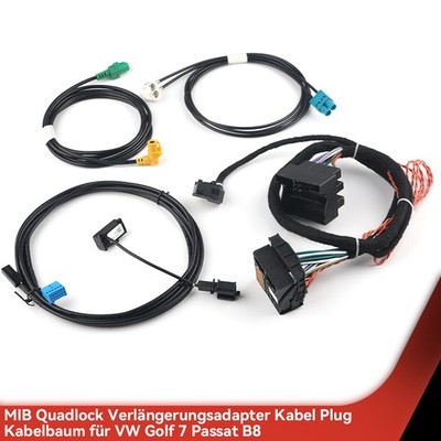 For VW MQB POLO 6C Golf 7 Passat B8 Tiguan MIB Radio Adapter Cable Wire Harness