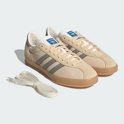 Adidas Men's Gazelle Indoor Charcoal JS0667 Pro Beige Tan Yellow