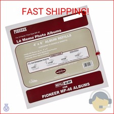 Pioneer Memo Pocket Album Refill 4-Inch by 6-Inch for mp-46 albums, White