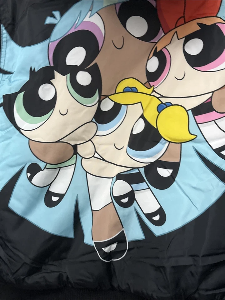 PowerPuff Girls Puffer Jacket Women’s Sz Medium Members Only Coat NEW - Image 4 of 4