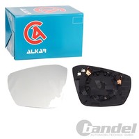 Alkar Spiegelglas Beheizbar Konvex Links Passend FüR Skoda Octavia VW T-CROSS T-