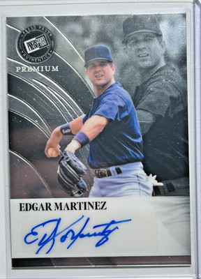 Edgar Martinez AUTO # 49/49 Press Pass Premium 2024 Leaf Autograph Signature HOF
