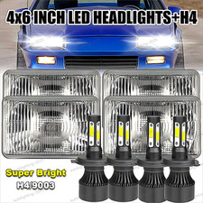 4pcs 4x6 Led Headlights Hilo For Chevrolet Camaro Iroc-z Z28 1982-1992 4pcs 4x6 Led Headlights Hilo For Chevrolet Camaro Iroc-z Z28 1982-1992